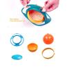 ESH7 Gyro Bowl Funny 360 Degree Rotate Spill-Proof Bowl with Lid Feeding Without Mess (Blue), ESH7985322655484854, 17x 17x 7cm view 3