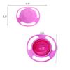ESH7 Gyro Bowl Funny 360 Degree Rotate Spill-Proof Bowl with Lid Feeding Without Mess (Rose) view 2