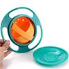 ESH7 Gyro Bowl Funny 360 Degree Rotate Spill-Proof Bowl with Lid Feeding Without Mess (Green) view 3