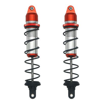 2X Alloy Rear Damper Shock Absorber Oil Filled Type 190mm for RC Hobby Arrma 1-5 8S Kraton (Red)