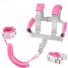 2 in 1 Toddler Leash Anti Lost Wrist Link Pink Safety Harness with Lock for Kids, Baby Leash Anti Lost Wrist Link Safety Wrist Link for Toddlers(Pink 8.2 Ft)  view 1