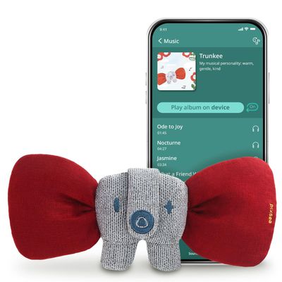 Pixsee, Stuffed Animal Infant Toy with Expertly Curated Music Playlists, Baby Learning Toys for 0-6, 6-12 Months & Toddlers, Sensory Development Toy, Baby's First Birthday Gifts