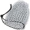 Zinc and Black Color Fascinating Medieval Chain Mail Dice Bag/Pouch D&D Dice Set, Coin (Zinc, Large) view 4