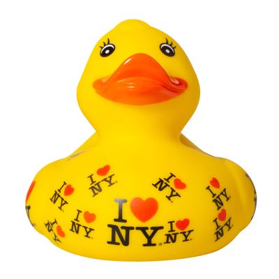 Artisan Owl Officially Licensed New York City Souvenir 4" Yellow Rubber Duck (I Heart New York Rubber Duck)