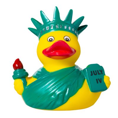 Artisan Owl New York City Souvenir 4" Yellow Rubber Duck (Statue of Liberty Rubber Duck)
