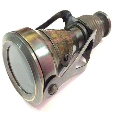 Brown Antique Nautical Brass Monocular Telescope Vintage Pocket Outdoor Telescope Gift Size: 4.5 Inches