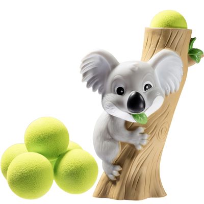 Hog Wild Koala Ball Popper Toy - Includes 4 Soft Foam Balls - Squeeze to Pop Air Powered Balls Up to 20 Feet - Launcher Safe for Indoor/Outdoor Play - Party Favor Gift for Kids, Girls, Boys Ages 5+