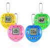 SAFSOU 4 Pcs Virtual Pets, Cute Big Heart Shape,Virtual Electronic Digital Pets,168 Pets Retro Handheld Game Machine 5 Buttons Easier to Operate view 1