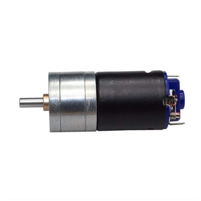 Lueao Cqinju-Motor 1pc DC 6.0/12.0V Black Brushed Motor GM25-370 Motor 4mm Shaft Diameter Motor, high Transmission Efficiency (Voltage(V) : 6V)