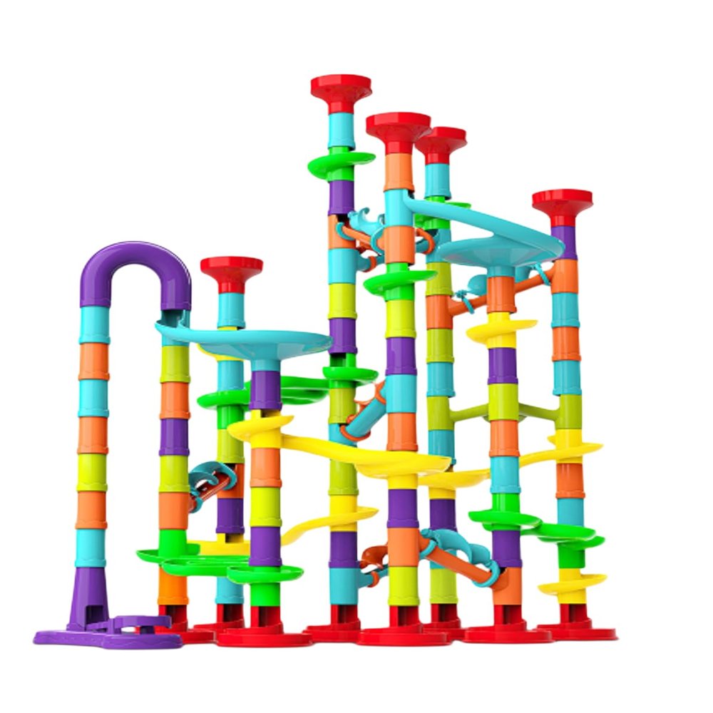 Blacka Marble Run Set Maze Race Building Blocks Marbles for Kids Ages 4 5 6 7 8 9 10+ Girls Boys Toys STEM Educational Birthday Gift Festival Present,A880,Large