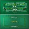 Craps & Texas Hold'em Poker Layout 2-Sided Reversible Premium Felt 6ft x 3ft view 1