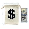6pack 6.3 x 9 Inches Money Bag - Prop Dollar Sign Carrying Sack for Toy Party Favor, Bank Robber Pirate Cowboy Cosplay Theme Party view 3
