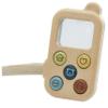 PlanToys My First Phone Wooden Pretend Play Toy for Kids Ages 3+ | Montessori Role Play Activity for Communication & Imaginative Learning | Eco-Friendly Wooden Educational Set view 1