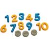 PlanToys Numbers & Symbols Wooden Learning Set for Kids Ages 3+ | Montessori Educational Resource for Counting, Addition & Subtraction | Eco-Friendly Early Math Toy view 1