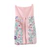 1 PC Pink Floral Cot Diaper Organizer Bag Baby Girl Pink White Rose Flower Crib Diaper Holder Bag view 3