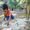 PlanToys Road & Rail Set Wooden Montessori Imaginative and Creative Play Set | Early Language, Problem Solving and Coordination Activity | Eco Friendly Road and Rail Building Set view 2