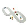 PlanToys Road & Rail Set Wooden Montessori Imaginative and Creative Play Set | Early Language, Problem Solving and Coordination Activity | Eco Friendly Road and Rail Building Set view 3