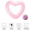 Blublu Park Inflatable Heart Pool Float, Sweet Love Swim Rings Float Loungers Tube for Summer Water Fun Beach Party Toys Floaties for Adults, Pink view 4