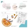 KIYOHARA DNK-01/313-51-001-001 Craft Kit, Fruit Pouch Kit, Orange, W 5.9 x H 3.1 x D 0.8 inches (15 x 8 x 2 cm) view 4