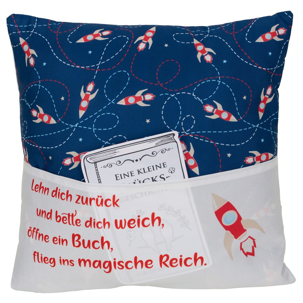 Sofahelden Kinder Lesekissen - Rakete