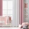 Geomoroccan Ombre 100% Blackout Curtains 63 Inch Length 2 Panels for Bedroom Pink White Gradient Patterned Room Darkening Noise Reducing Rod Pocket Window Treatment Drapes view 4