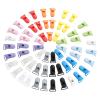60 Pieces Pacifier Clips Holders Plastic Suspender Clips for Pacifiers for DIY Teething Toys Baby Blankets Bib,12 Colors view 1