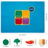 WATINC My Plate Felt Board for Kids - 3.5Ft 53Pcs Healthy Eating Food Groups Diary Stories Set, Large Flannel Board with Vegetable Fruits Protein Grain, Preschool Educational Toy for Toddler Classroom view 2