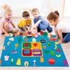 WATINC My Plate Felt Board for Kids - 3.5Ft 53Pcs Healthy Eating Food Groups Diary Stories Set, Large Flannel Board with Vegetable Fruits Protein Grain, Preschool Educational Toy for Toddler Classroom view 4