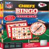 MasterPieces - NFL Bingo, Officially Licensed Kansas City Chiefs Football Game, Set Includes Spinner, 84 Custom Chips, 6 Bingo Cards, Family & Party Fun for 2-6 Players view 1