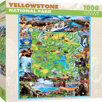 MasterPieces 1000 Piece Jigsaw Puzzle for Adults, Family, Or Youth - Yellowstone National Park - 19.25"x26.75"