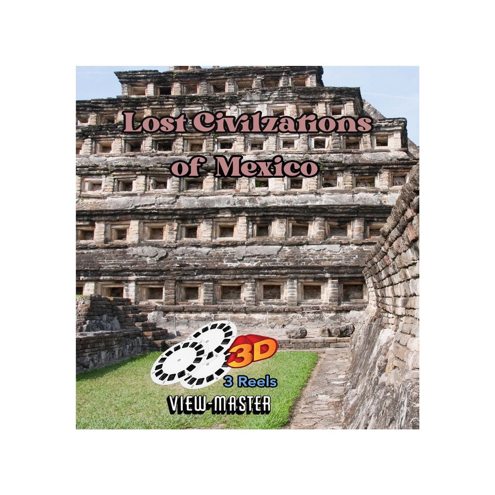 Lost Civilizations of Mexico - ViewMaster - 3 Reel Set - 21 3D Images