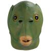 Animal mask Green Murloc Headgear Green Head Monster Mask Monster Beast Golden Crucian Carp Cos Props Latex Film Makeup Alien Headgear Funny Props view 1