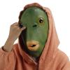 Animal mask Green Murloc Headgear Green Head Monster Mask Monster Beast Golden Crucian Carp Cos Props Latex Film Makeup Alien Headgear Funny Props view 3