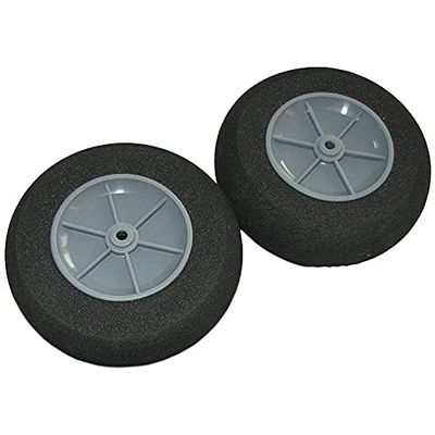 D25x2x12mm EVA Sponge Tire +Plastic Hub for RC Model Airplane Sporter Glider Warbird Landing Gear Wheels