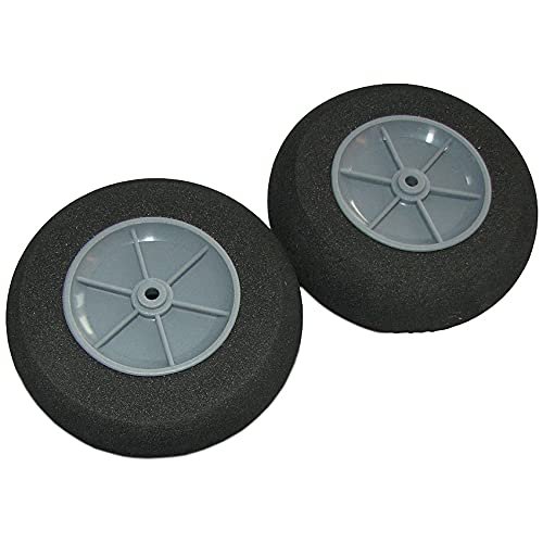 D25x2x12mm EVA Sponge Tire +Plastic Hub for RC Model Airplane Sporter Glider Warbird Landing Gear Wheels