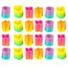 The Dreidel Company Rainbow Coil Spring Assortment, Heart, Star, Butterfly, Circle Shaped Coils, Party Favor for Kids, 1.4" (35mm) (24-Pack) view 1