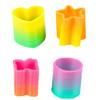 The Dreidel Company Rainbow Coil Spring Assortment, Heart, Star, Butterfly, Circle Shaped Coils, Party Favor for Kids, 1.4" (35mm) (24-Pack) view 3