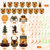 16 Pcs Hunting Birthday Party Decorations Camo Deer Hunting Birthday Decorations Include Banner Deer Table Centerpiece Honeycomb for Party Supplies view 3