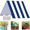 ABCCANOPY 52"X90" Swing Set Replacement Tarp for Playgrounds, Shade Screens (Navy Blue/White) view 1