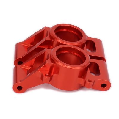 2pcs Alloy Rear Stub Axle Hub Carrier 7752 for RC Hobby Car 1/5 1/6 X-MAXX (Red)
