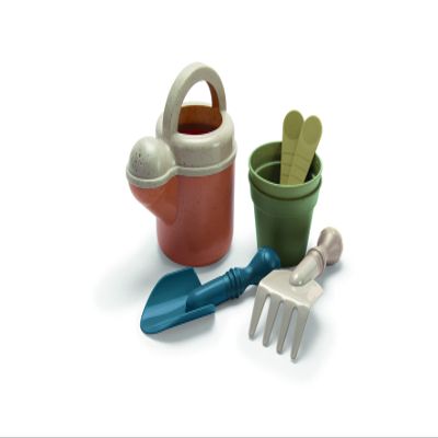 Dantoy: BIO Planting Set - 7 Piece Pretend Gardening Playset - Outdoor, Beach-Backyard-Sandbox Toy, Recycled Plastic, Kids & Toddlers Ages 2+