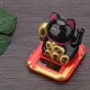 Fortune Cat, Solar Lucky Cat Funny Plastic for Gift for Decor(Black) view 4