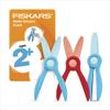 Fiskars Starter Toddler Scissors for Kids Ages 2+ (3-Pack), Small Safety Plastic Scissors, Easy Grip Art Supplies for Kids for Back to School, Left and Right Handed Suitable view 1