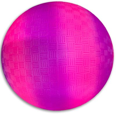 Toys+ 8.5 Inch Playground Balls Red, Blue, Green, Yellow and Rainbow! (1 Ball, Purple Stripe)