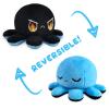 TeeTurtle Reversible Octopus Plushie 4-Inch Fire Eyes + Sleepy Two-Sided Flip Plush Toy with Embroidered Details - Cute Mini Collectible Plush for Kids, Teens, and Adults view 4