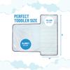 Jay Franco Kids Nap Mat with Embedded Pillow & Blanket  Soft 46"x20" Microfiber Sleeping Bag with Name Tag & Handle for School, Travel, Sleepover, Blue - Bluey view 2