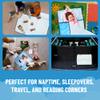 Jay Franco Kids Nap Mat with Embedded Pillow & Blanket  Soft 46"x20" Microfiber Sleeping Bag with Name Tag & Handle for School, Travel, Sleepover, Blue - Bluey view 3