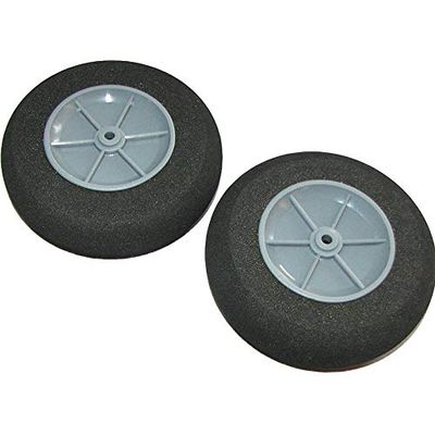 2PCS D40x2x12mm EVA Sponge Tire + Plastic Hub for RC Model Airplanes Landing Gear Wheels