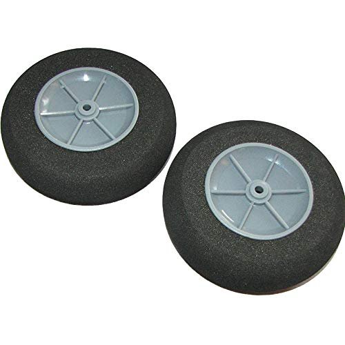 2PCS D40x2x12mm EVA Sponge Tire + Plastic Hub for RC Model Airplanes Landing Gear Wheels