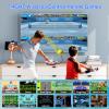 HAPHOM Dance Mat for Kids and Adults, Anti-Slip Wireless Electronic Dance Pad for TV, Wrinkle-Free, Soft & Cozy Playmat for Exercise & Games, Smart Camera & 2 Controllers, Gift ideaClassic Snowflake view 3